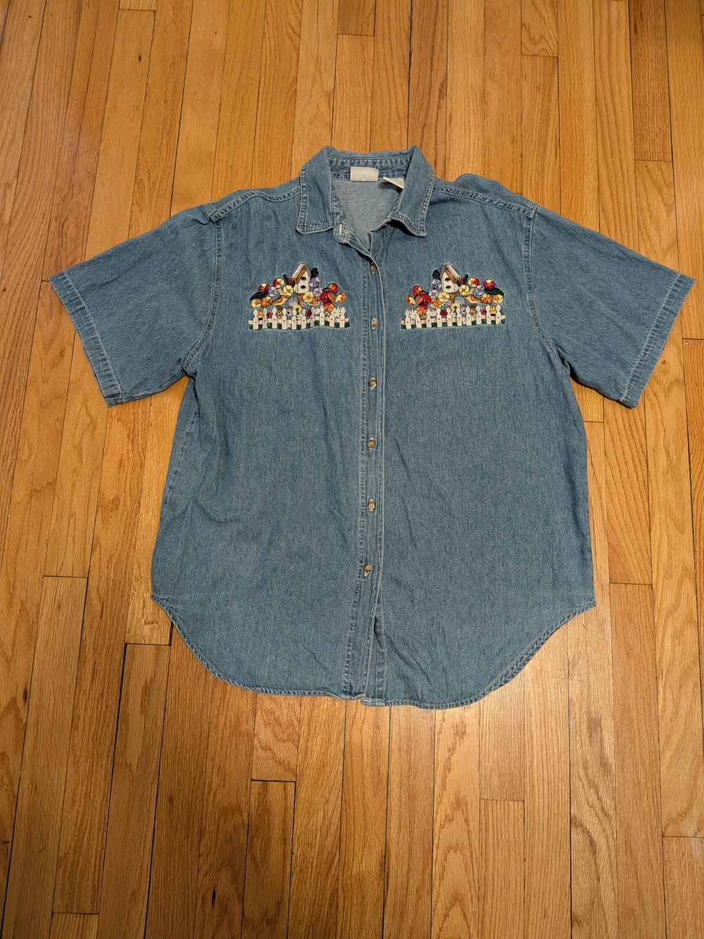 Boobie Brooks Embroidered Denim Shirt